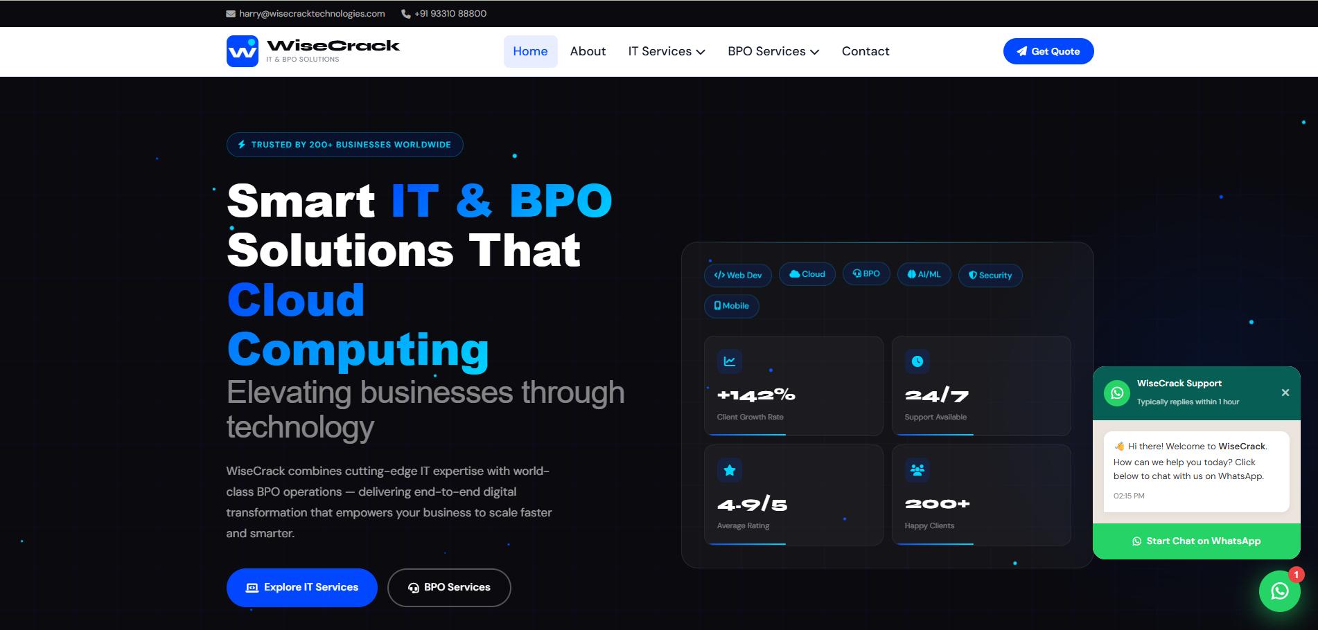 Wisecrack Technologies screenshot